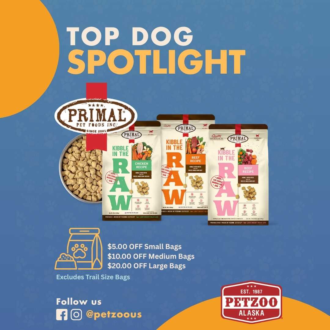 petzoo top dog spotlight sale 2 Kibble in the Raw at Petzoo
